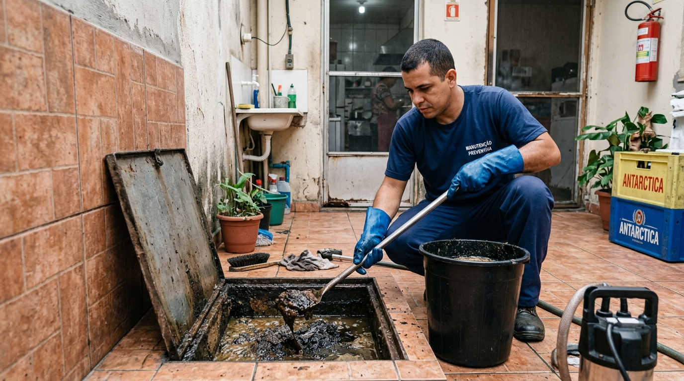 Limpeza de Caixa de Gordura perto de mim em Atibaia‑SP