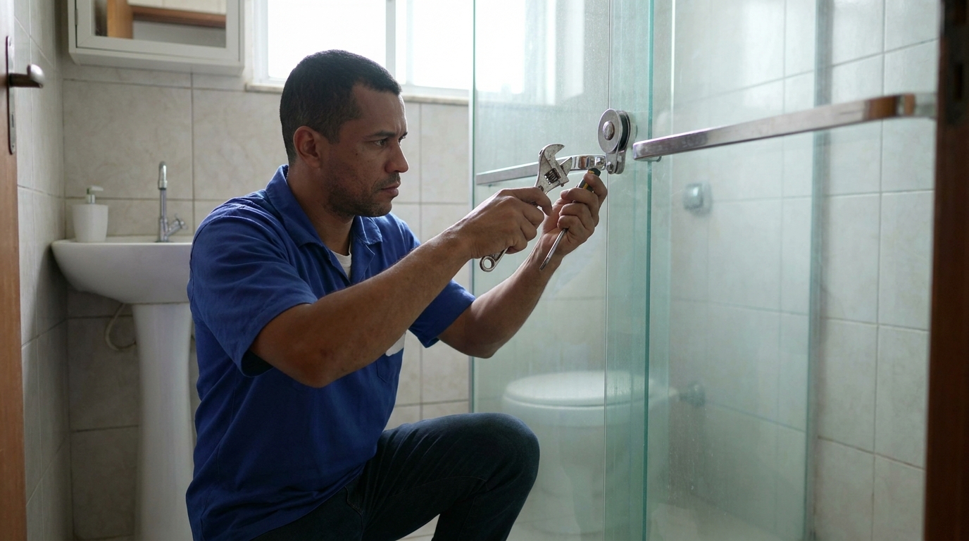 Manutenção e reparo de box de vidro perto de mim em Atibaia‑SP